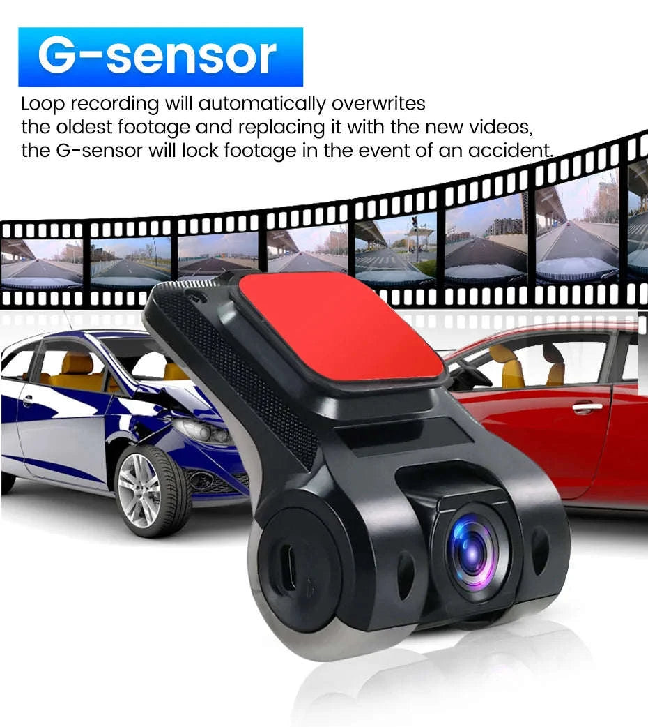 Car Android Navigator USB HD 720P 170° DVR Driving Recorder Media Comes with ADAS Driving Assistance Function Recorder Night-DVR-W6Q / China Mainland