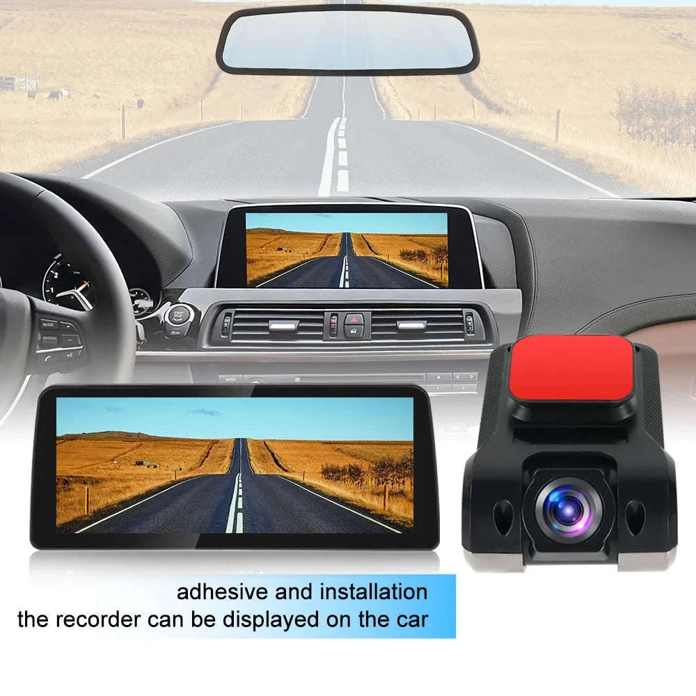Car Android Navigator USB HD 720P 170° DVR Driving Recorder Media Comes with ADAS Driving Assistance Function Recorder Night-DVR-W6Q / China Mainland