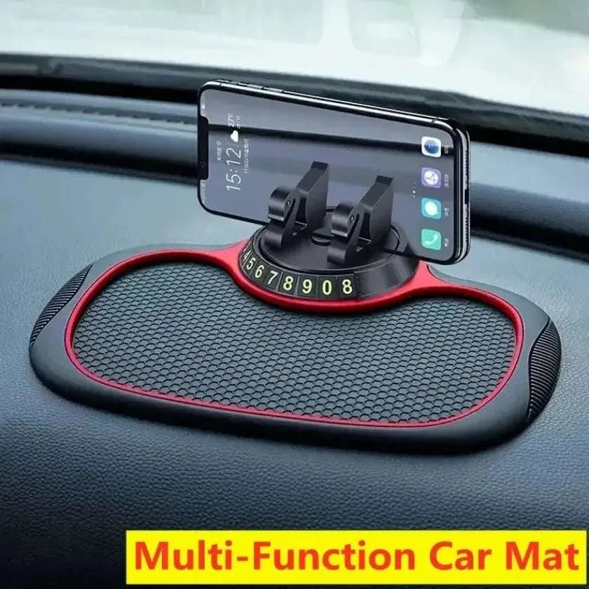 Car Anti-Slip Mat with Multi‑Function Phone Holder-Square