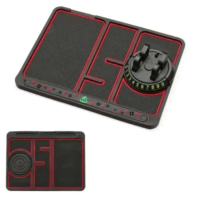 Car Anti-Slip Mat with Multi‑Function Phone Holder-Square