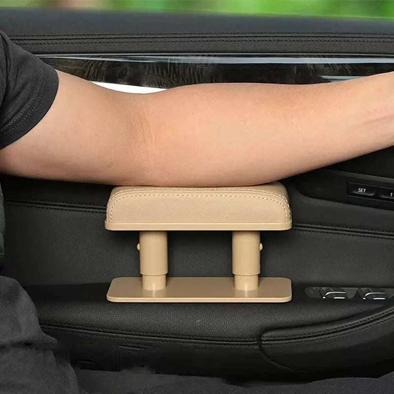 Car Arm Rest Cushion Extension Adjustable Height Elbow Support Cushion-1pc Red line