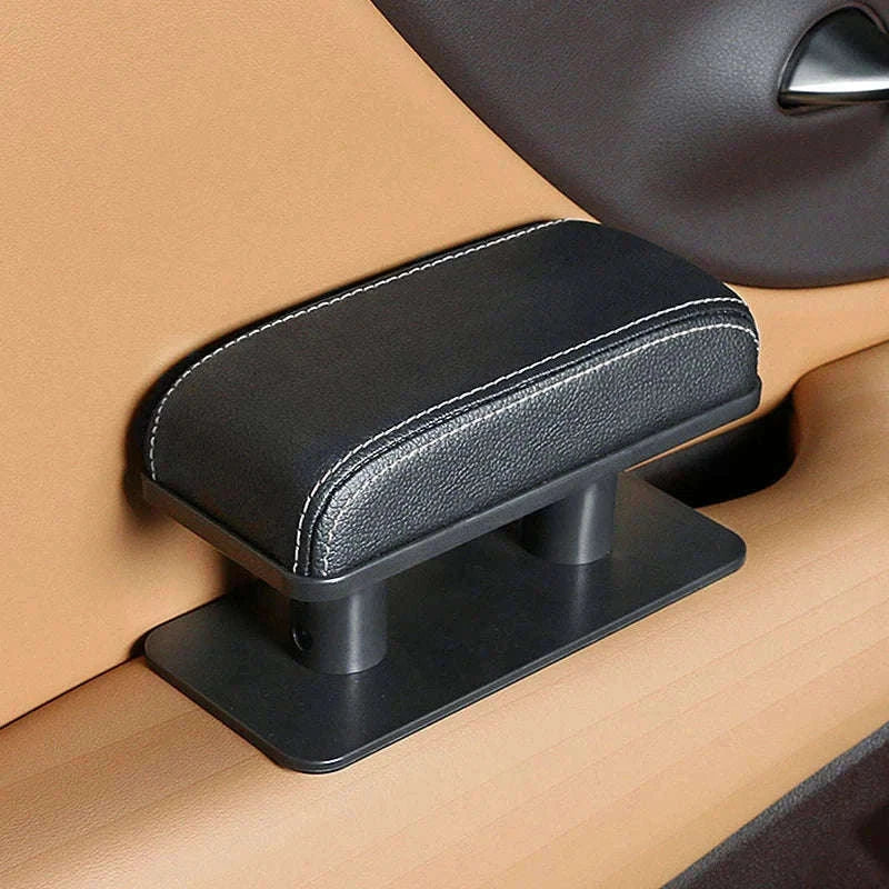 Car Arm Rest Cushion Extension Adjustable Height Elbow Support Cushion-1pc Red line