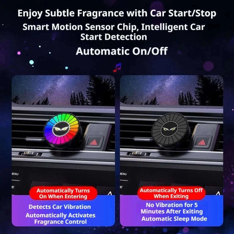 Car Aromatherapy Lamp with Motion Sensor and RGB Light-Ocean