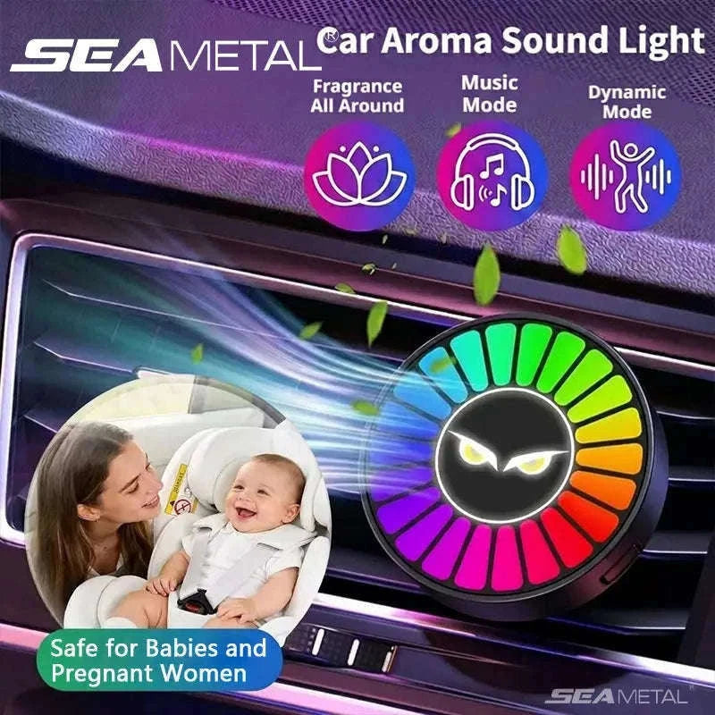 Car Aromatherapy Lamp with Motion Sensor and RGB Light-Ocean