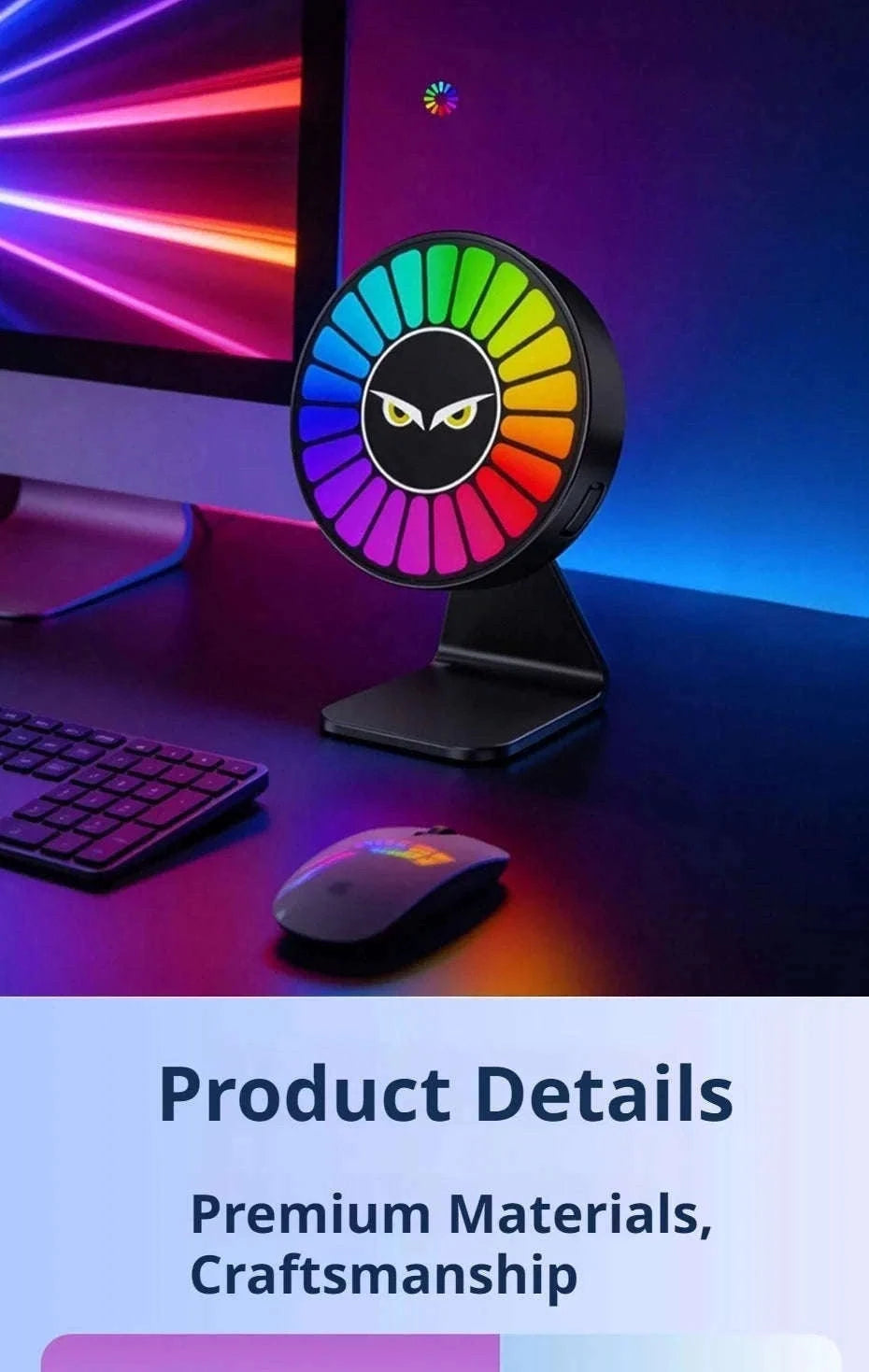 Car Aromatherapy Lamp with Motion Sensor and RGB Light-Ocean