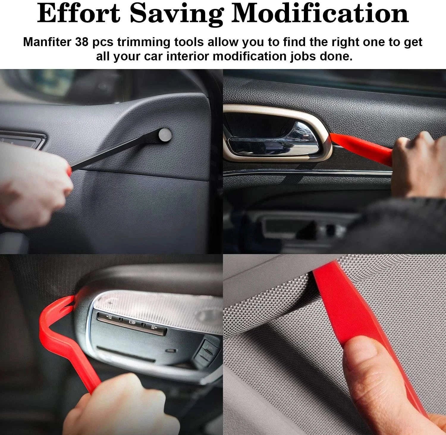 Car Audio Repair Tool & Interior Trim Removal Kit-38PCS Red box / france