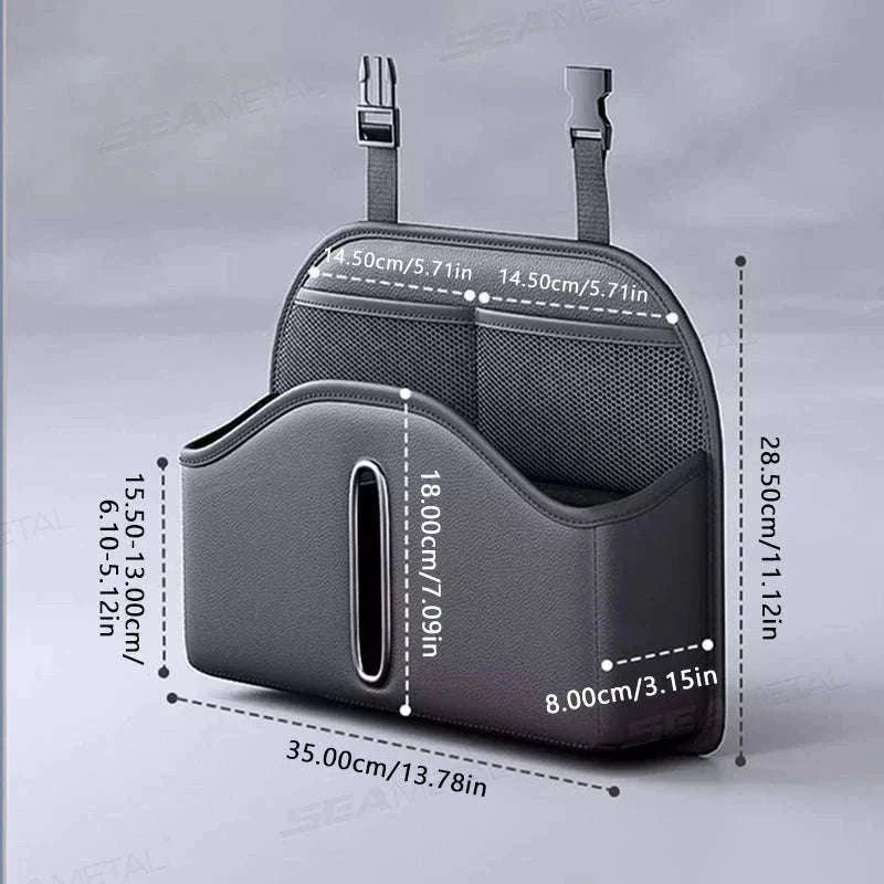 Car Back Seat Organizer with Tissue Holder-1pc