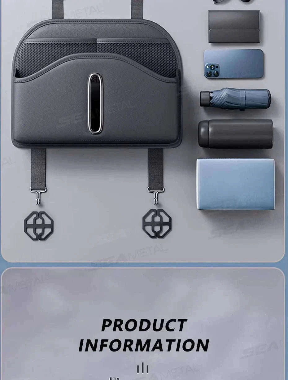 Car Back Seat Organizer with Tissue Holder-1pc