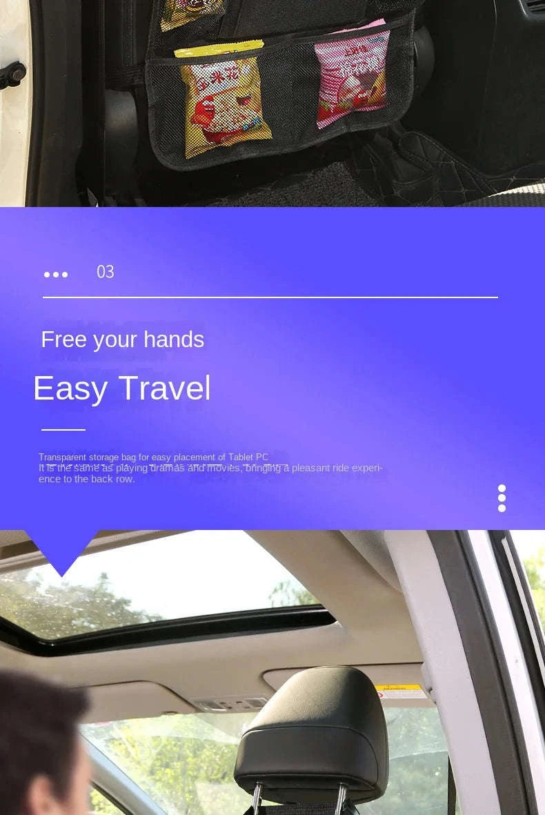 Car Backseat Organizer with Touch Screen Tablet Holder-Upgraded 1PC