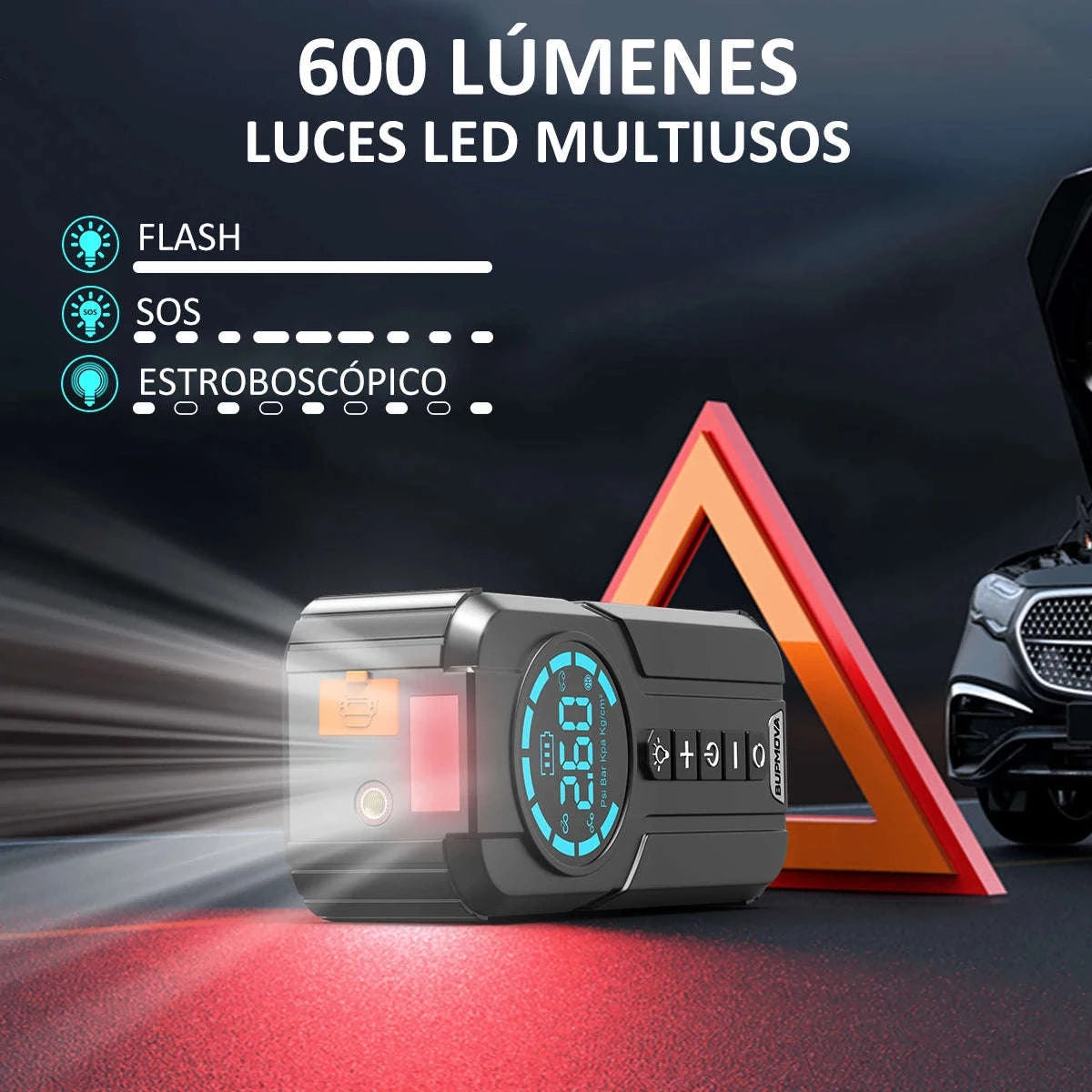 Car Battery Jump Starter with Digital Display Portable Booster-6000mah / United States