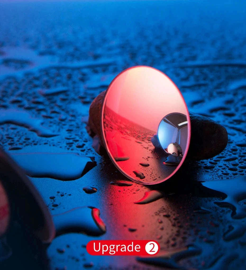 Car Blind Spot Mirror 2pcs 360° Wide Angle HD Convex Glass-Glass