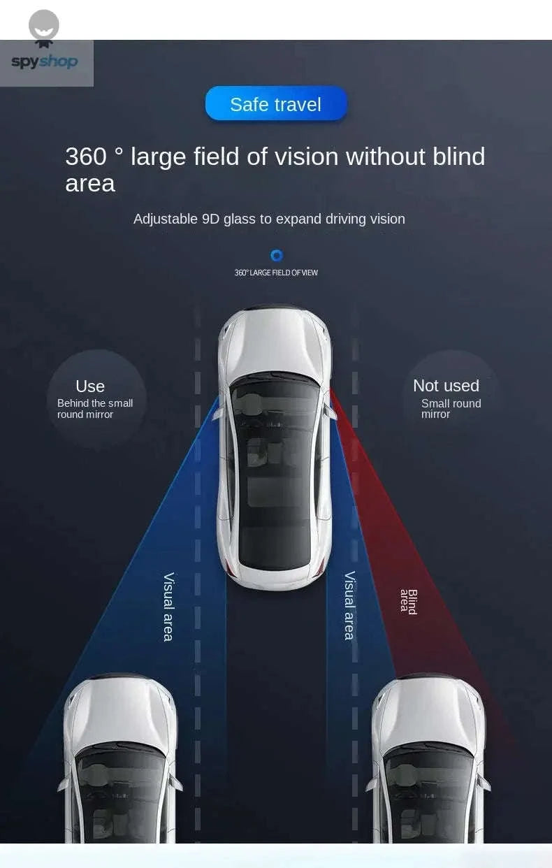 Car Blind Spot Mirror 360° Adjustable-2 piece