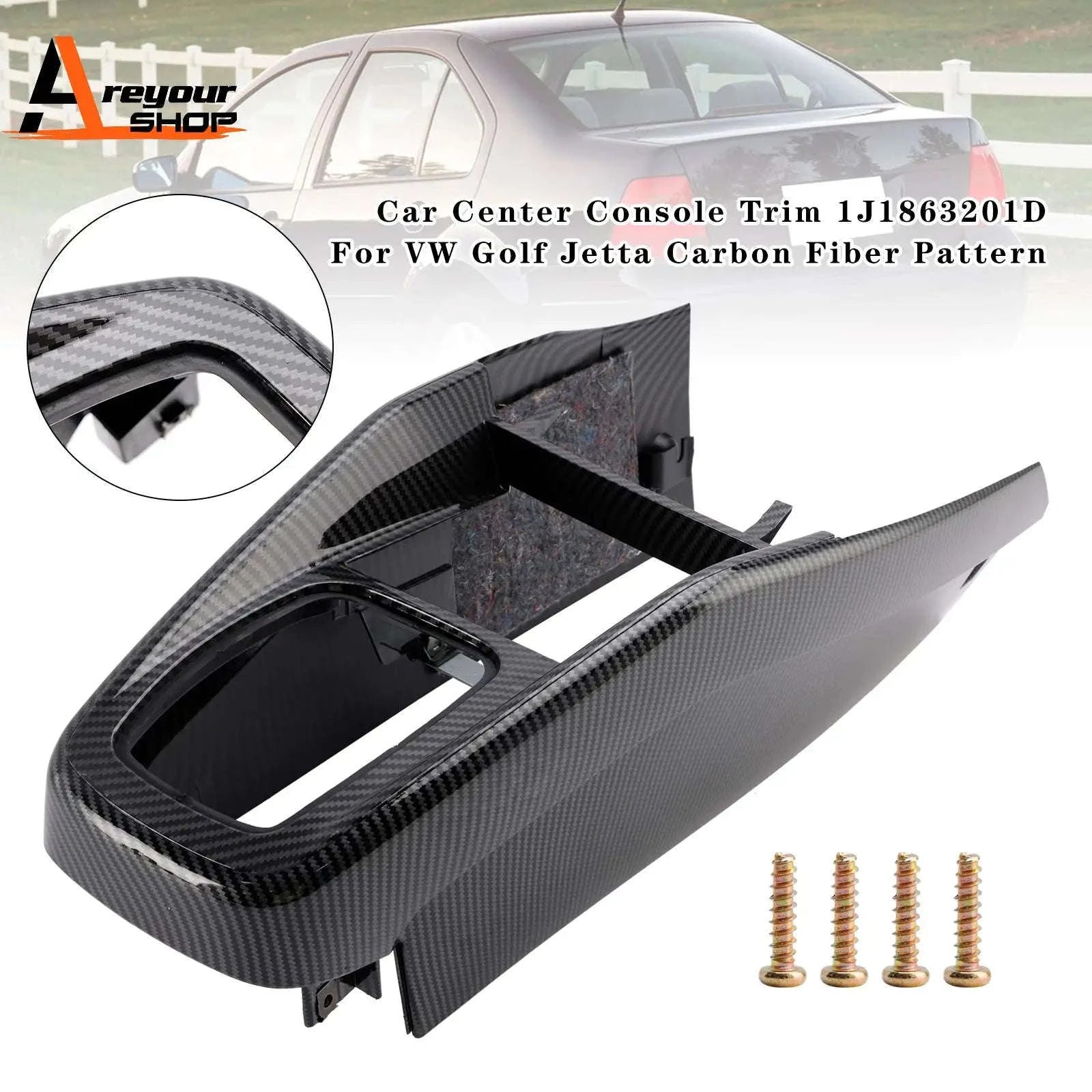 Car Center Console Trim for VW Golf Jetta 1999-2005 LHD-Germany