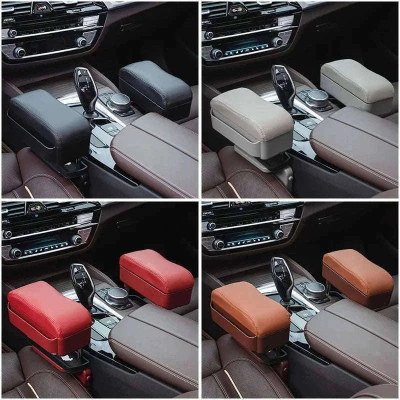 Car Central Handrail Armrest Pad-Dark Grey