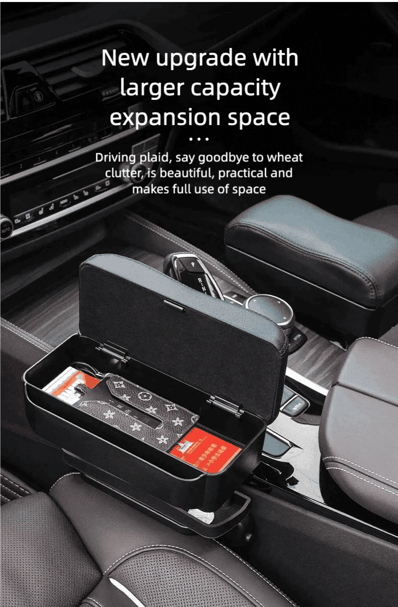 Car Central Handrail Armrest Pad-Dark Grey