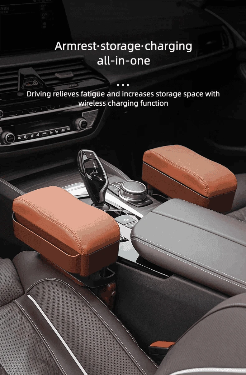 Car Central Handrail Armrest Pad-Dark Grey