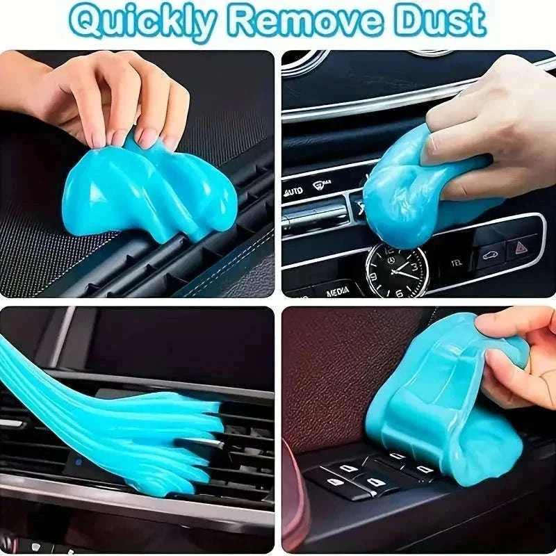 Car Cleaning Gel Slime for Vents, Keyboards and Tight Gaps-Blue