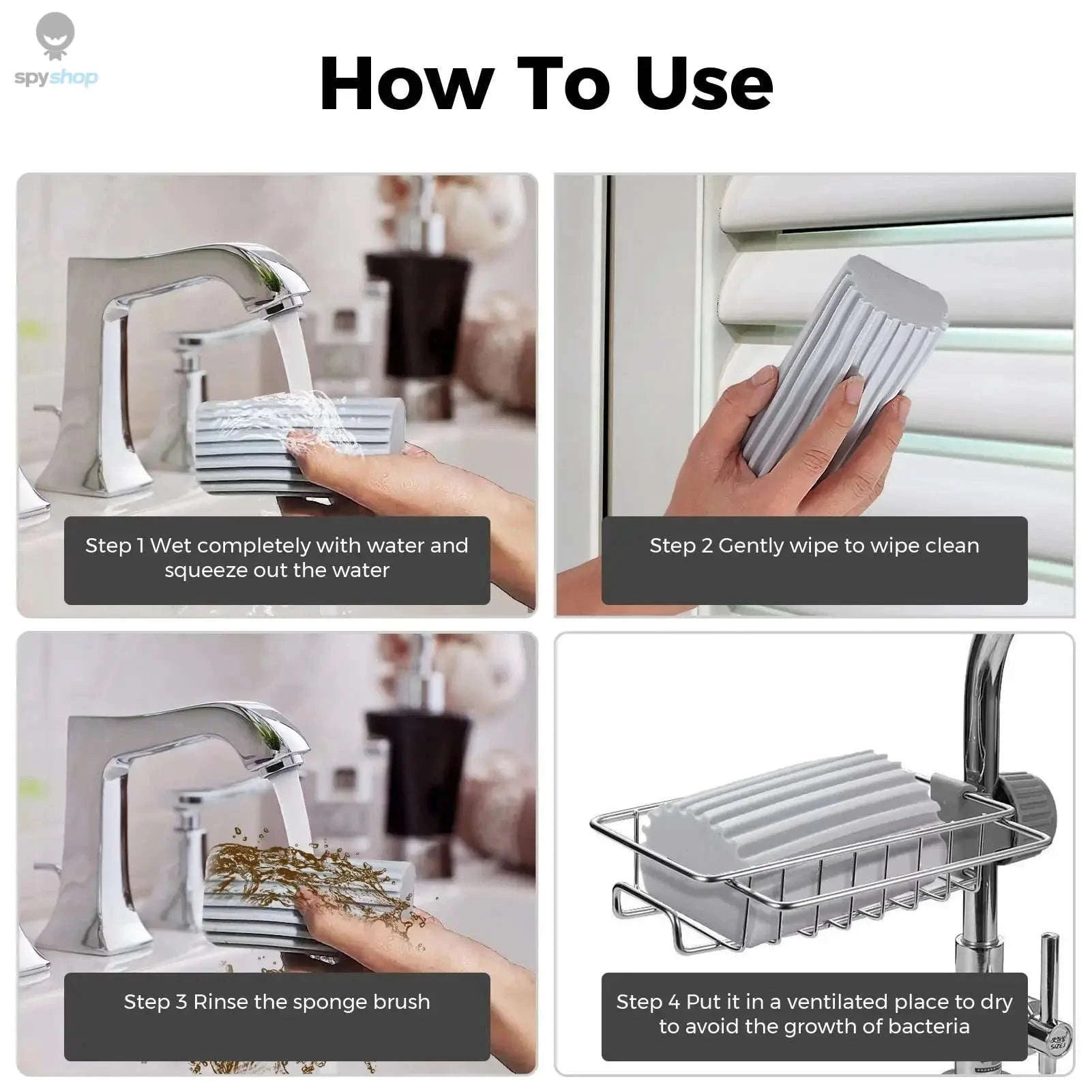 Car Cleaning Sponge-Gray 2PCS