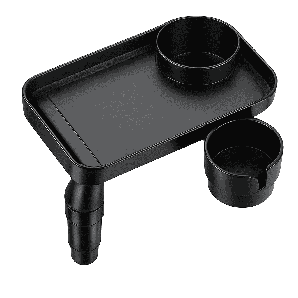 Car Cup Holder Expander with Tray-Large