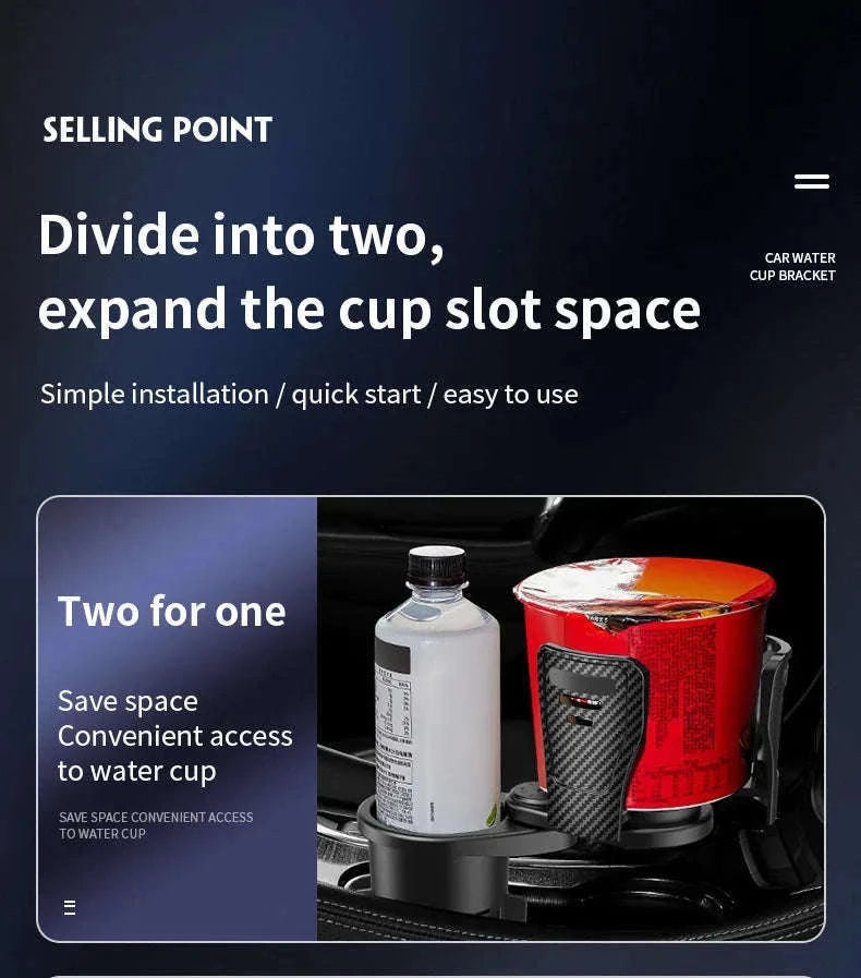 Car Cup Holder Multi-Functional Two-Layer Storage Rack-Style 3