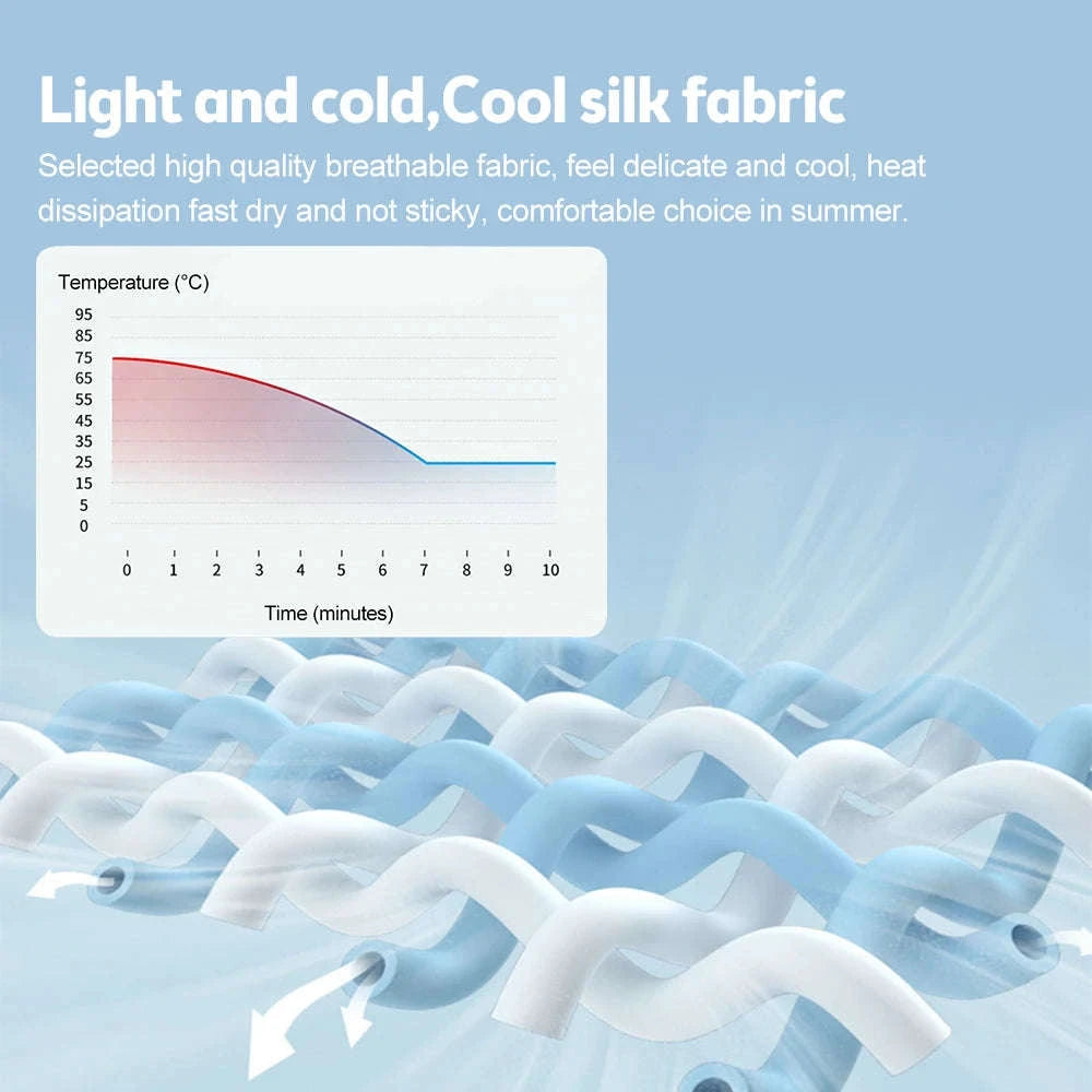 Car Cushion Summer Cool Ice Silk Seat Cover-black