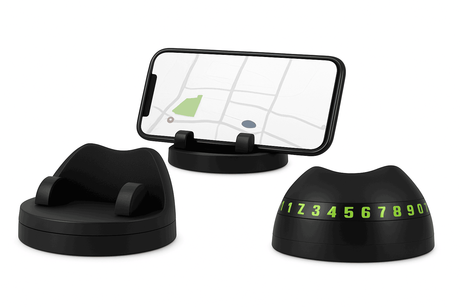 Car Dashboard Phone Holder with Rotatable Base and Anti-Slip Design-1 pc
