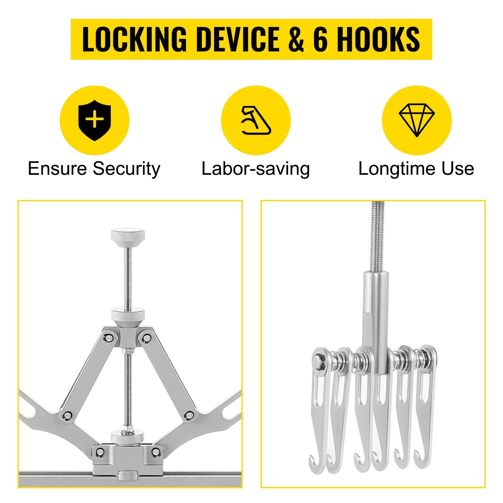 Car Dent Puller Lever Bar Kit with Dual Arms & Adjustable Foot-75cm / United States