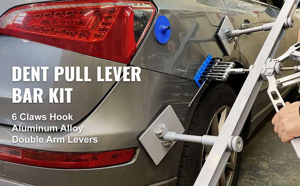 Car Dent Puller Lever Bar Kit with Dual Arms & Adjustable Foot-75cm / United States