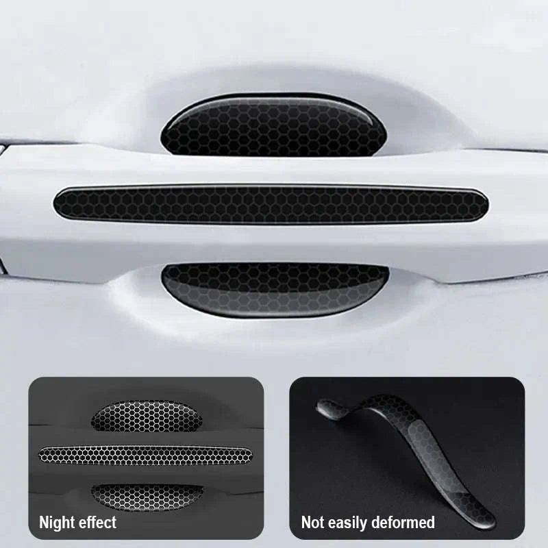 Car Door Handle Protective Film with Reflective Trim-Option A