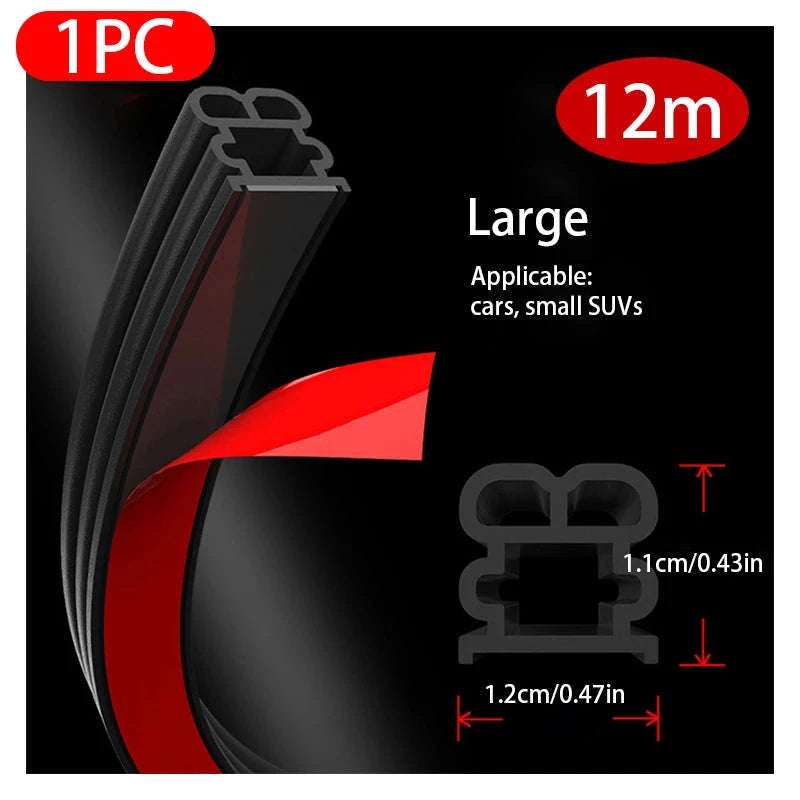 Car Door Seal Strip Double-Layer Weatherstripping-Large 25m