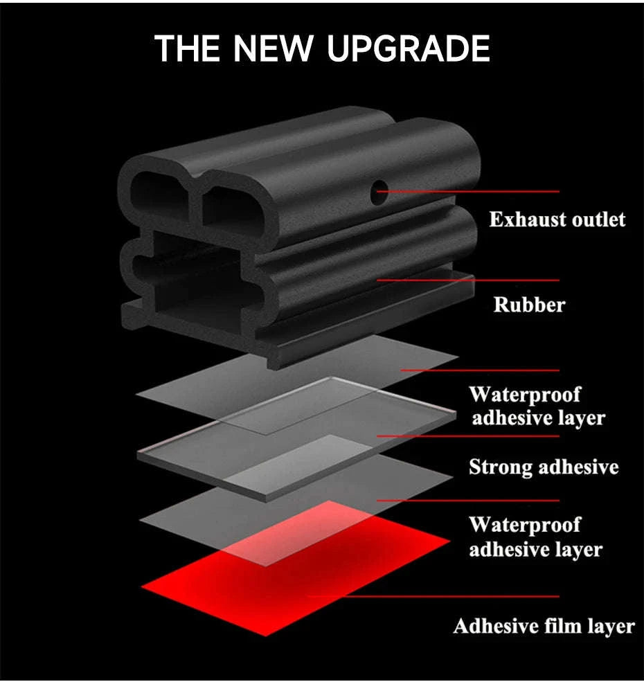 Car Door Seal Strip Double-Layer Weatherstripping-Large 25m