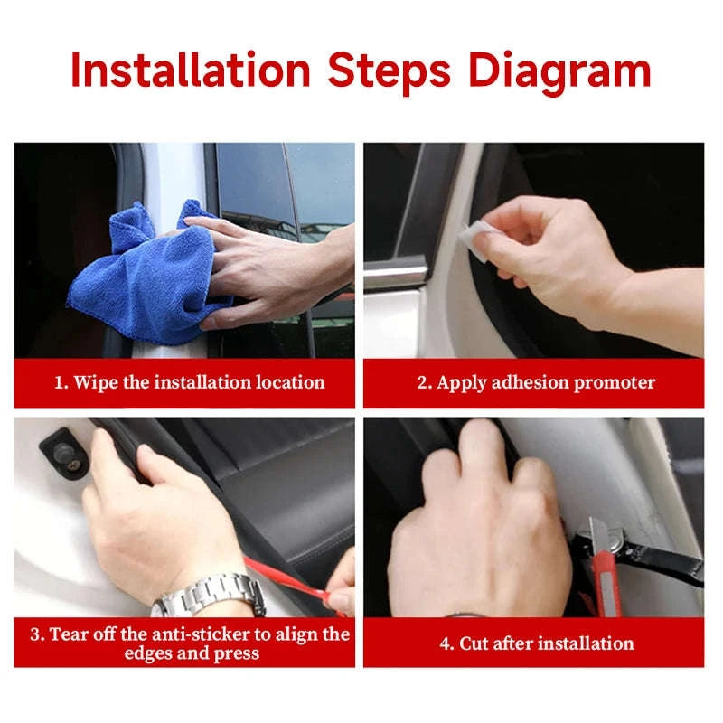 Car Door Seal Strip Double-Layer Weatherstripping-Large 25m