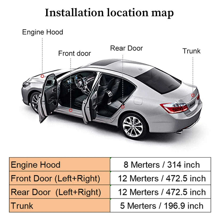 Car Door Seal Strip Double-Layer Weatherstripping-Large 25m