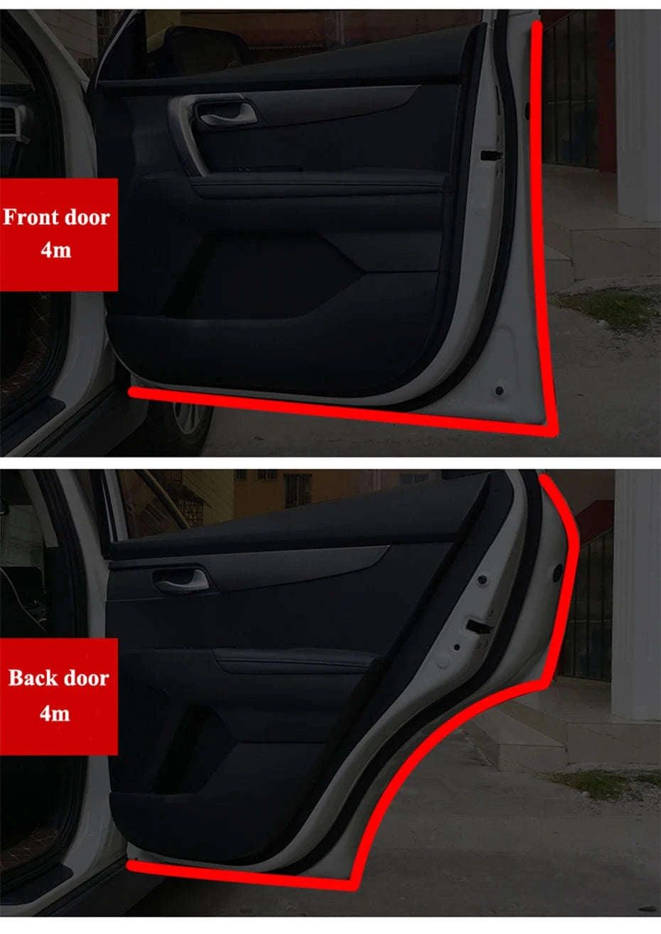 Car Door Seal Strip Double-Layer Weatherstripping-Large 25m