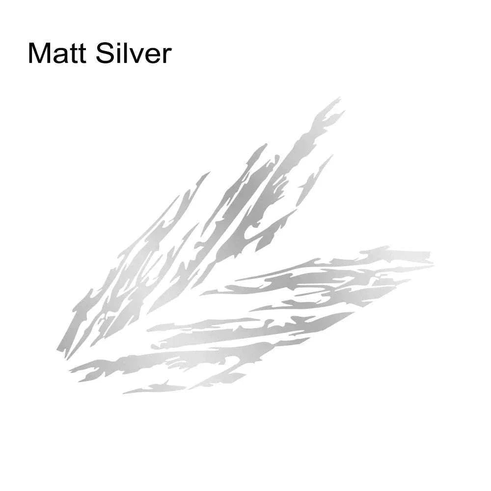 Car Door Side Stickers Mud Splashing Vinyl Decals-Matt Silver / 185x46cm