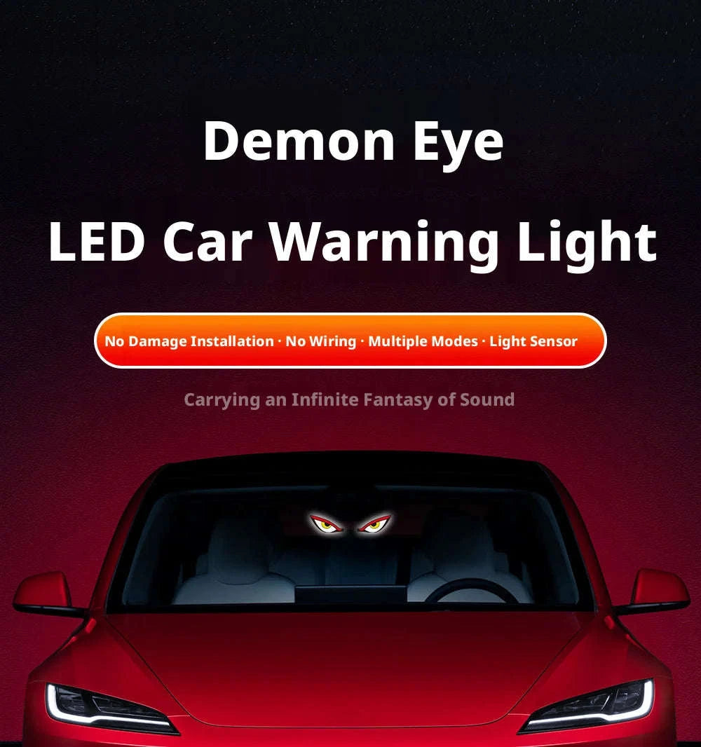 Car Dynamic Expression LED Warning Light-Y2 Red-White
