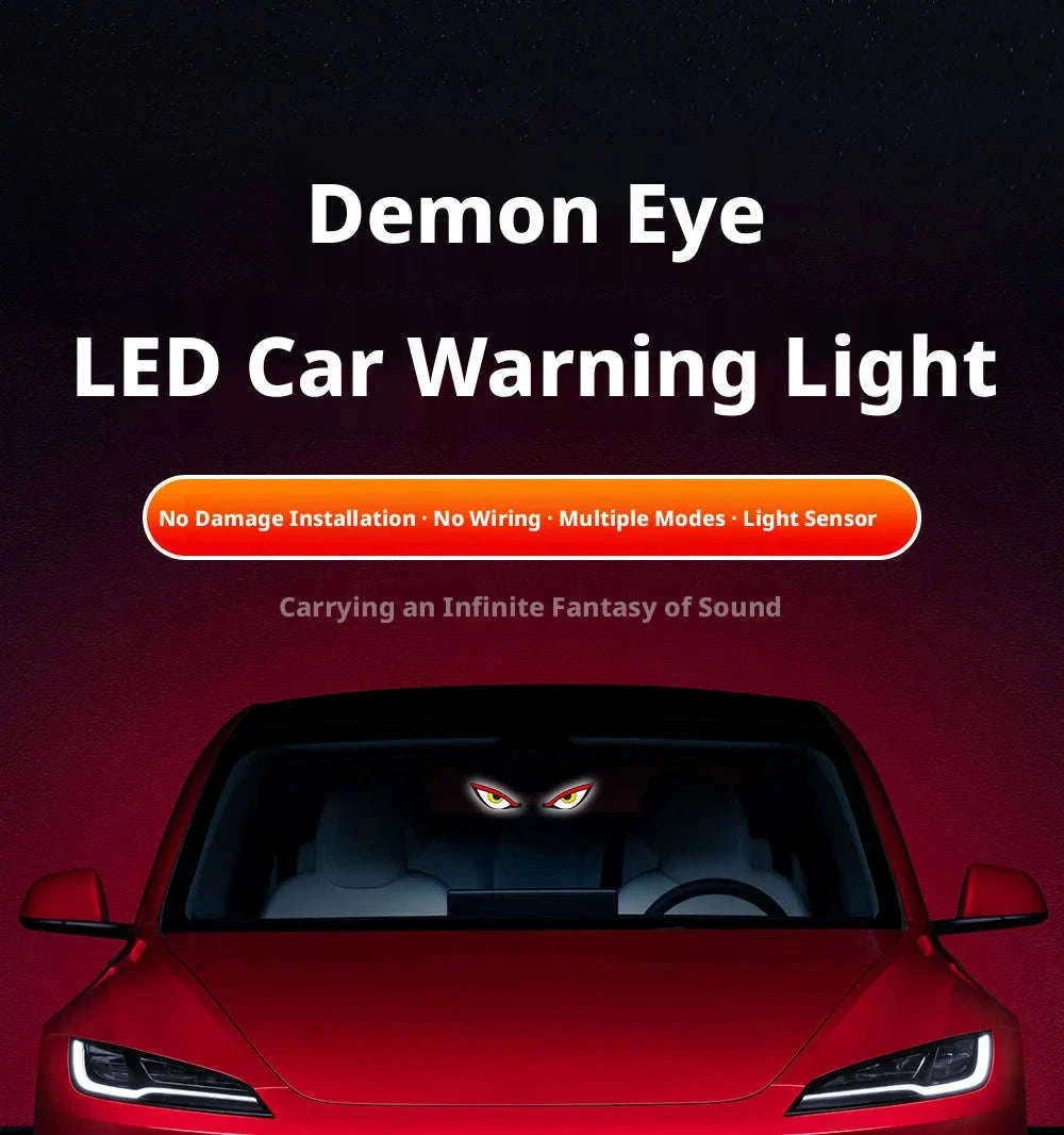Car Dynamic Expression LED Warning Light-Y2 Red-White