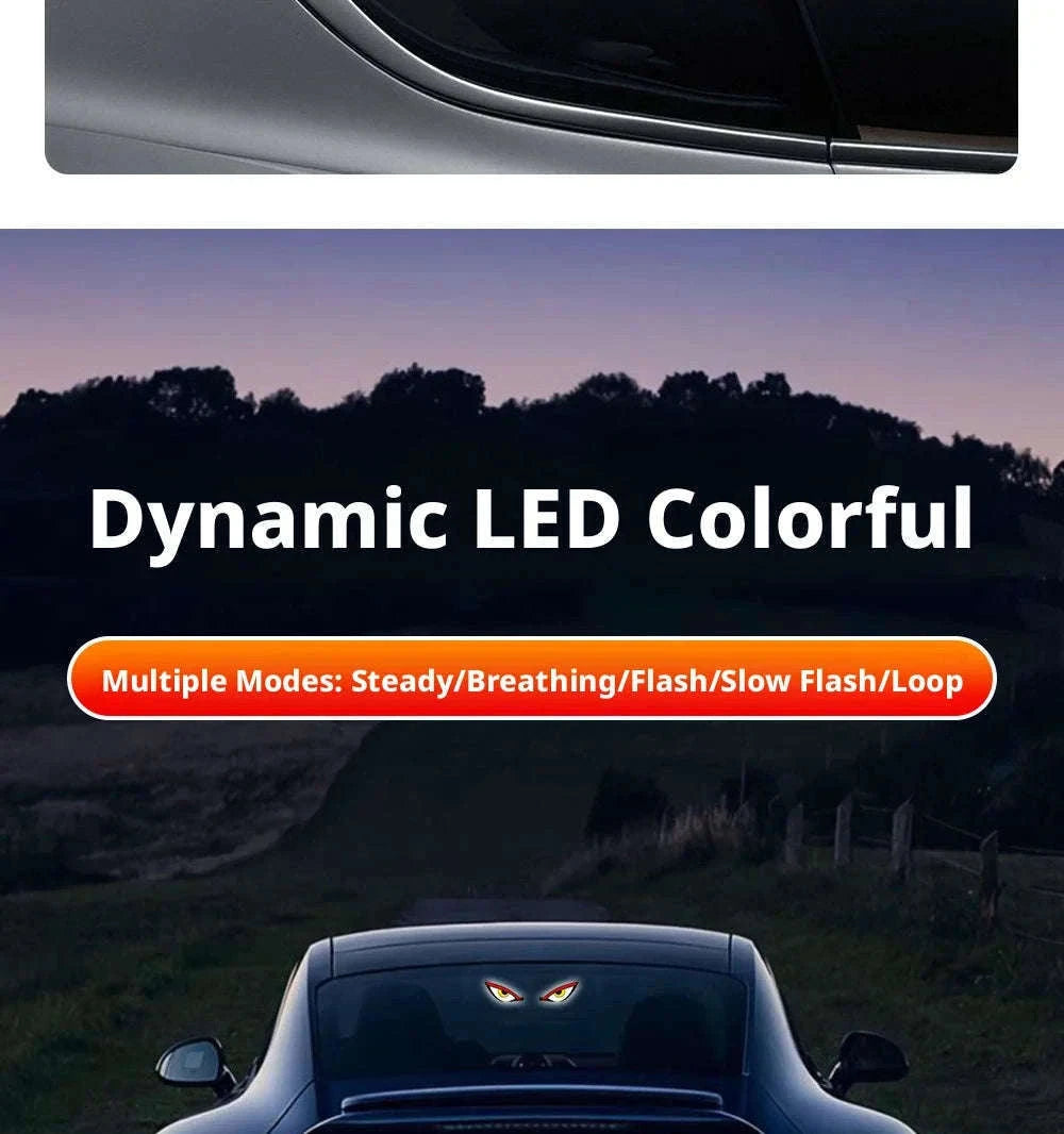 Car Dynamic Expression LED Warning Light-Y2 Red-White