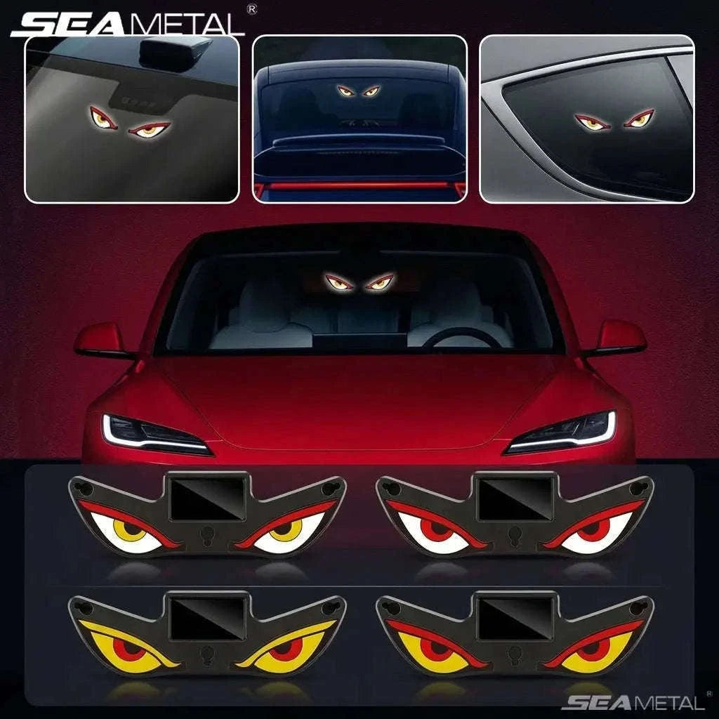 Car Dynamic Expression LED Warning Light-Y2 Red-White