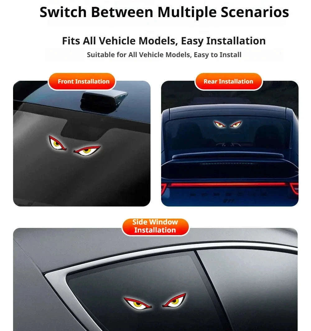 Car Dynamic Expression LED Warning Light-Y2 Red-White