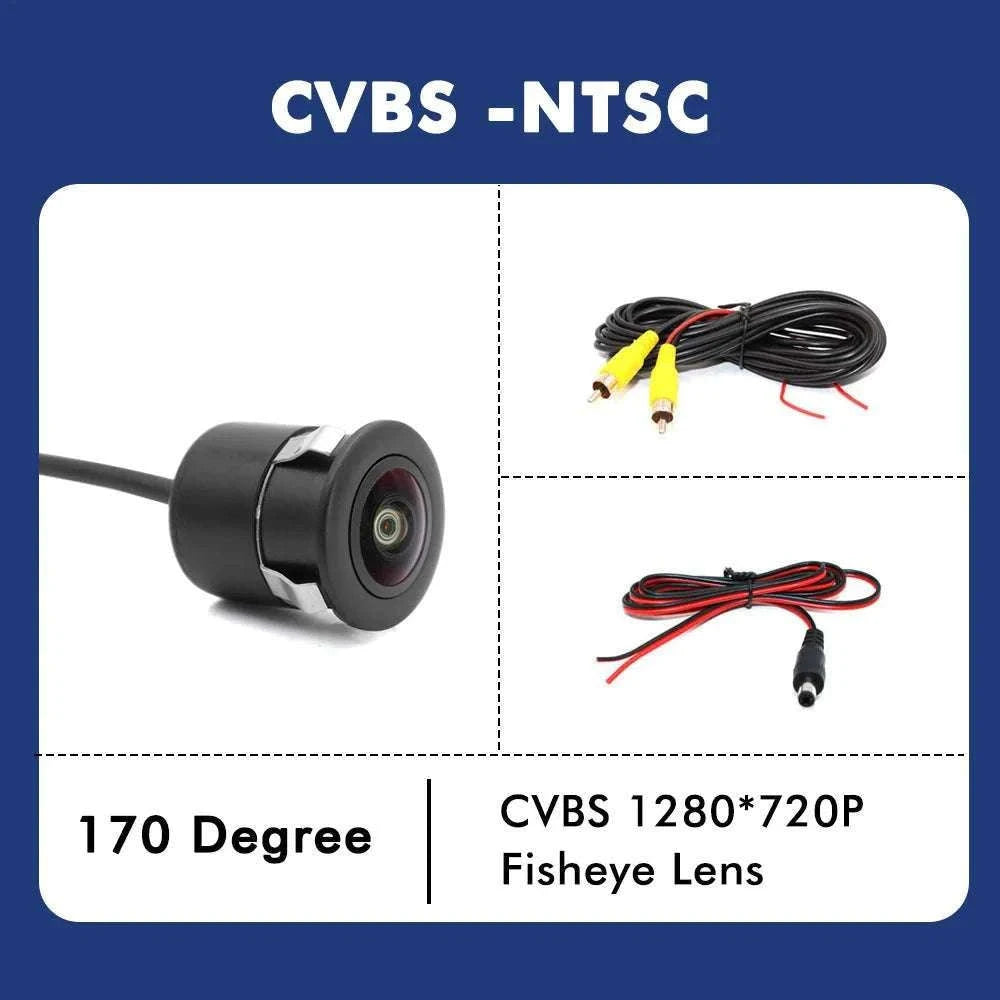Car Front & Rear View Camera 1080P Wide Angle Night Vision Waterproof-AHD 1080P