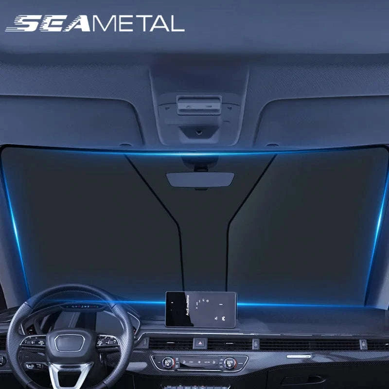 Car Front Sunshade Foldable Windshield Sun Blocker-Large size