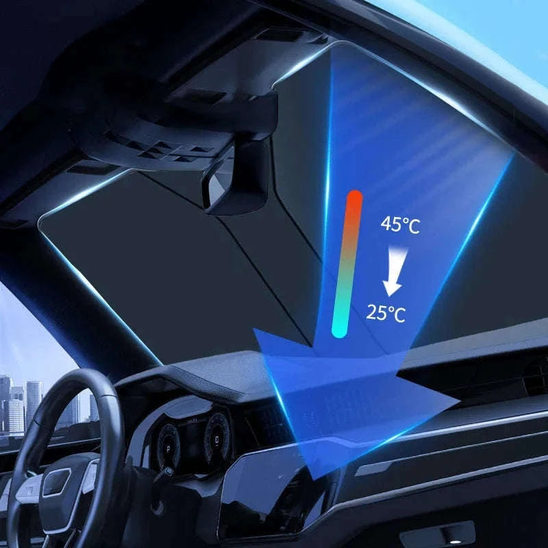 Car Front Sunshade Foldable Windshield Sun Blocker-Large size