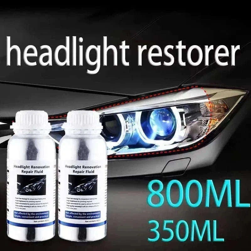 Car Headlight Repair Fluid for Clear, Bright Headlights-two piece / france
