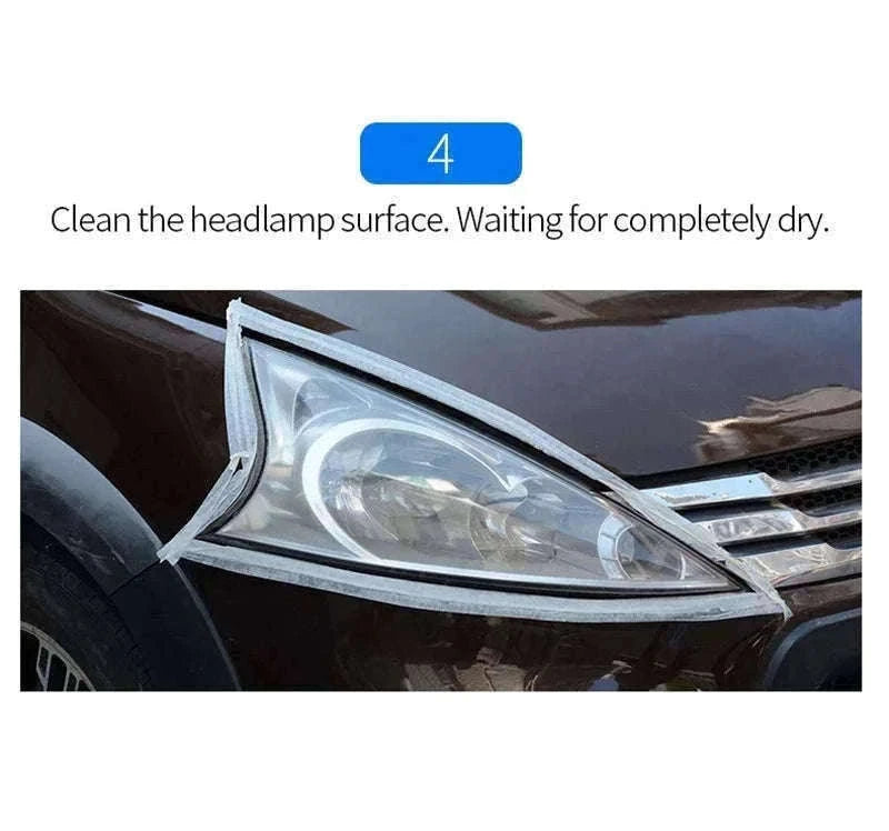 Car Headlight Repair Fluid for Clear, Bright Headlights-two piece / france