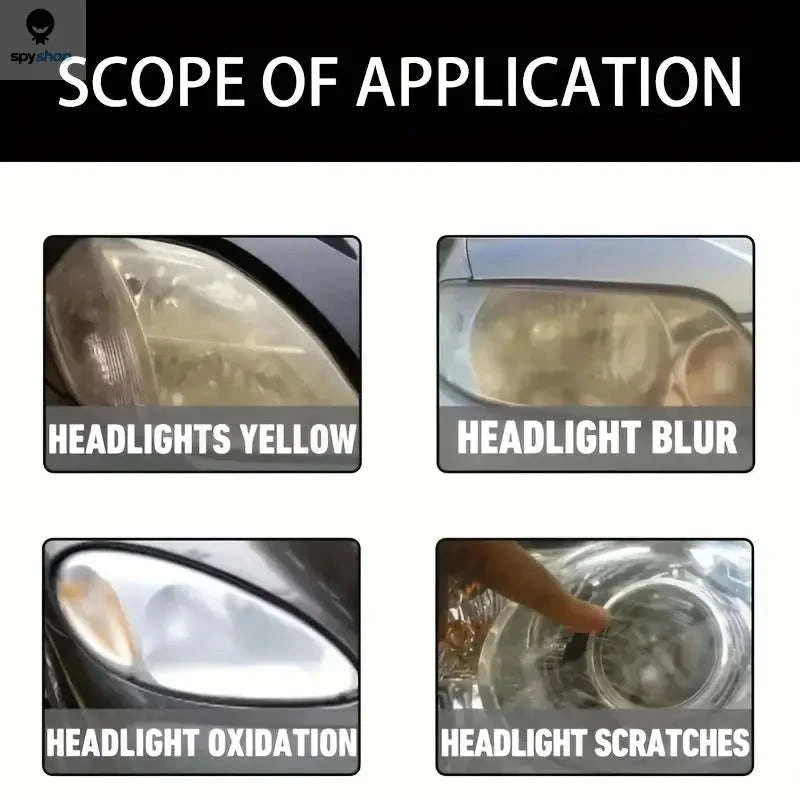 Car Headlight Restoration Kit – Scratch Removal and Oxidation Repair-1PCS