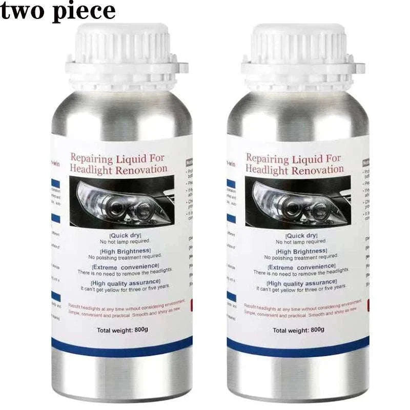 Car Headlight Restoration Liquid 800ml Polymer Polish Cleaner-800g Repair Fluid X2 / Poland