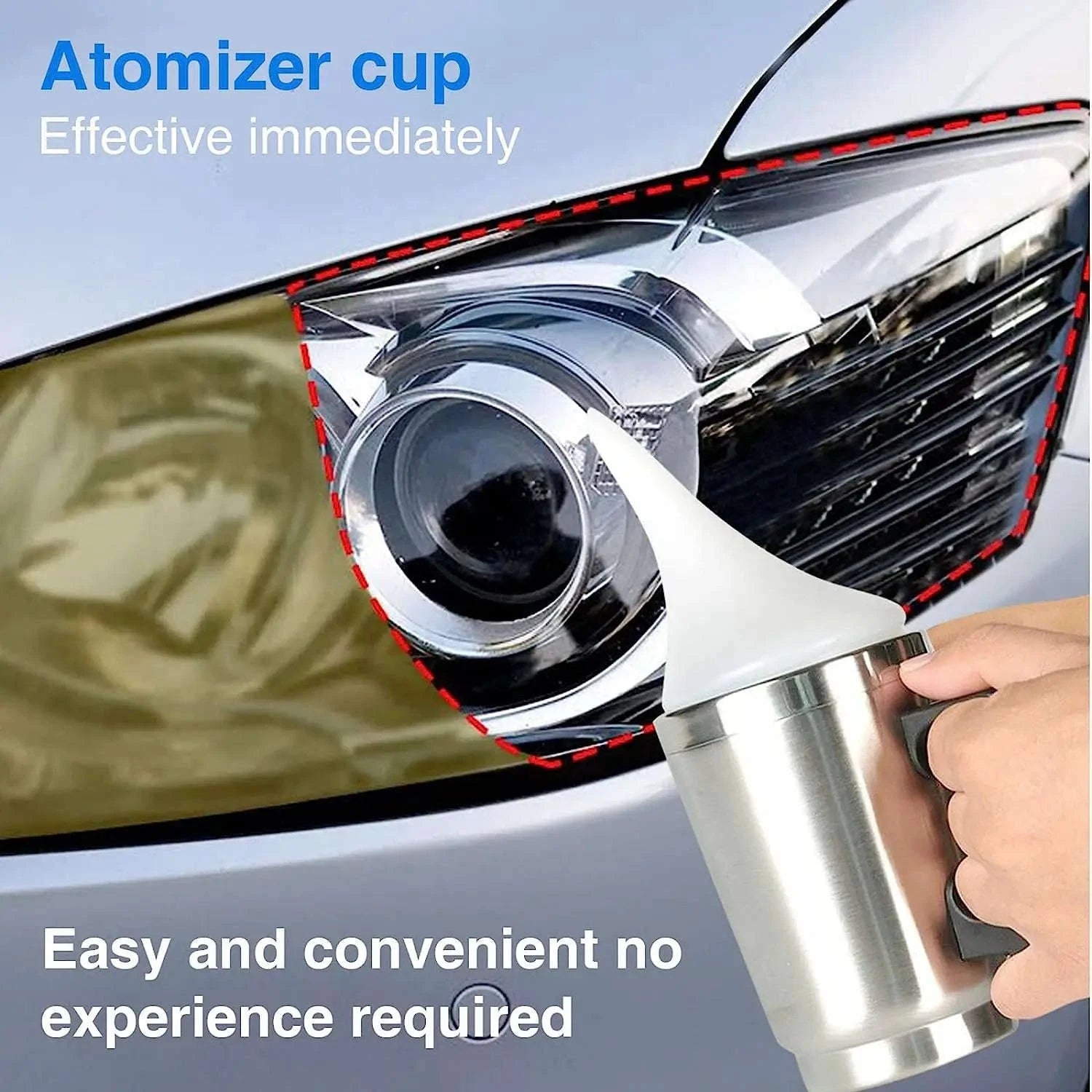 Car Headlight Restoration Polish Kit – 800ML Liquid Polymer System-350ml and 12v / Poland