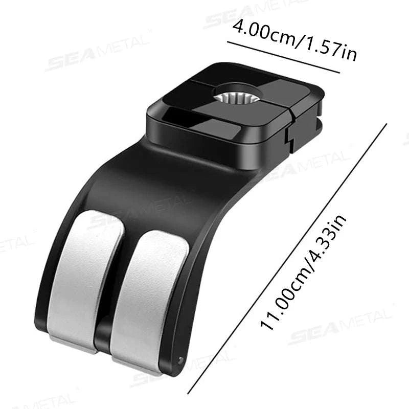 Car Headrest Hook 25kg Foldable Rear Seat Hanger-1pc