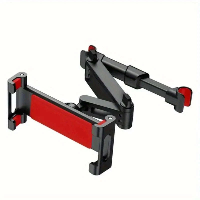 Car Headrest Tablet Holder for 4.5-12.9 Inch Devices-Red